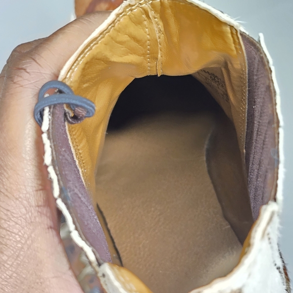 Zara Cow Print Leather Cowboy Boots Haircalf Western Ankle Women's Size 10 NWT - Picture 13 of 15